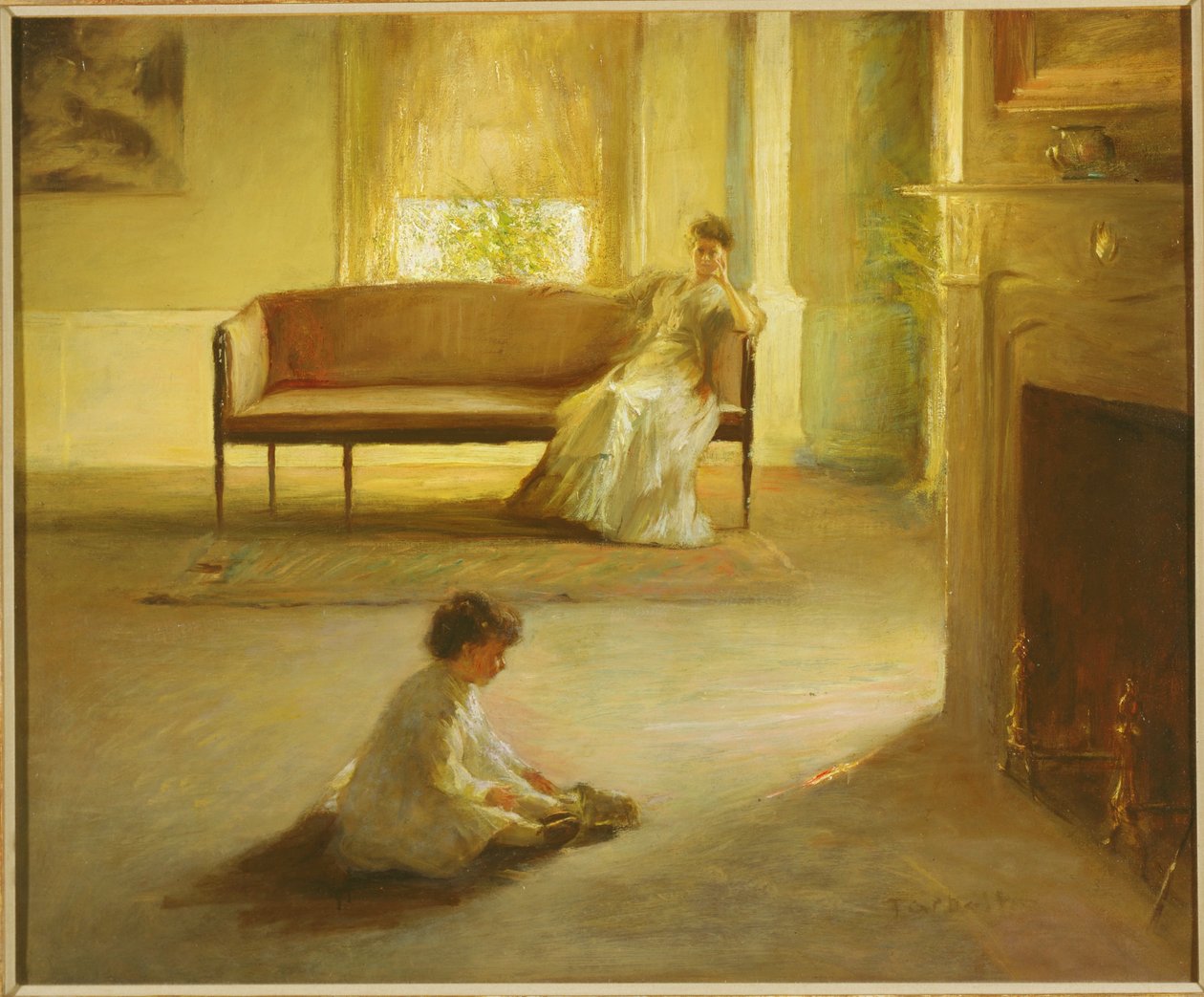 Innenraum mit Mutter und Kind von Edmund Charles Tarbell