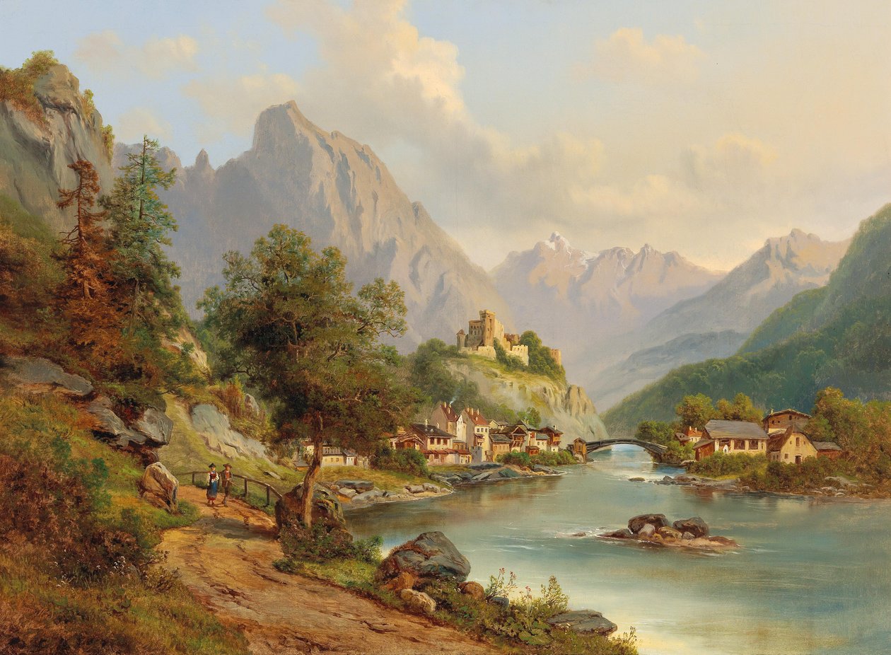 Blick auf Landeck, Pustertal von Edmund Höd