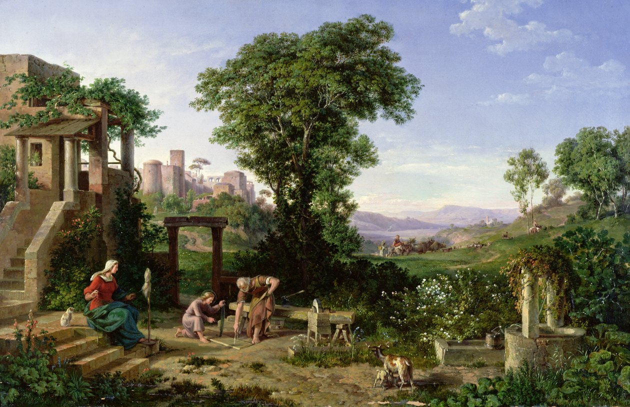 Christus der Zimmermann, 1860 von Edmund Worndle von Adelsfried