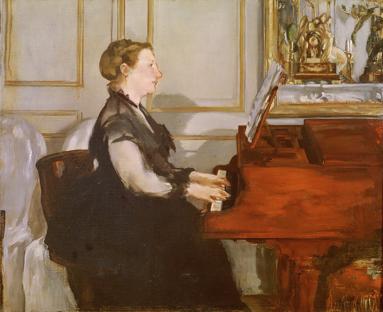 Madame Manet am Klavier, 1868 von Édouard Manet