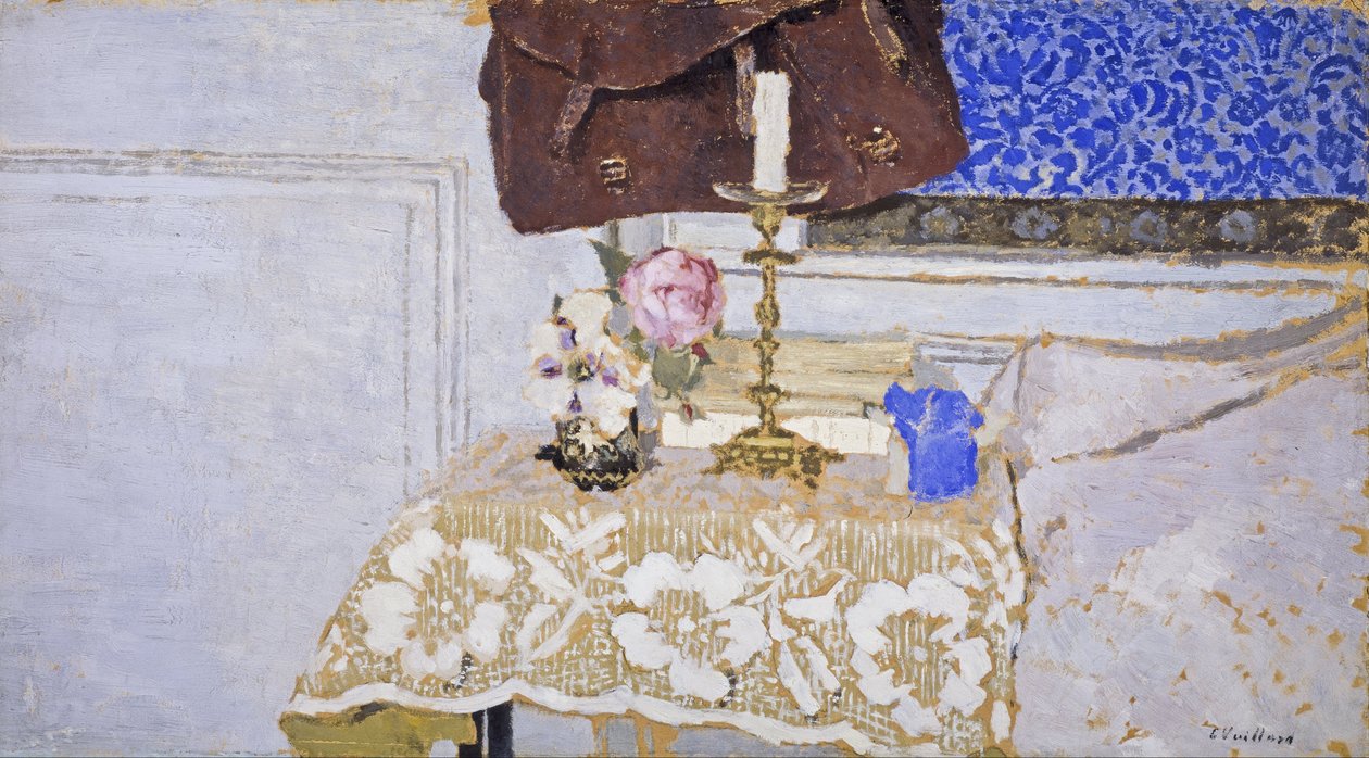 Stillleben mit Kerzenhalter von Edouard Vuillard
