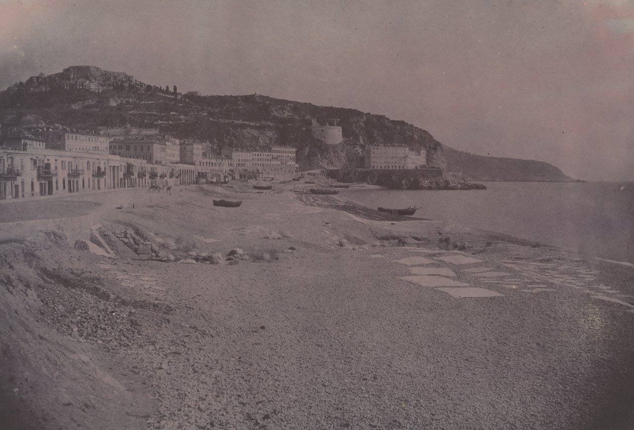 Les Ponchettes in Nizza, um 1855 von Édouard Baldus