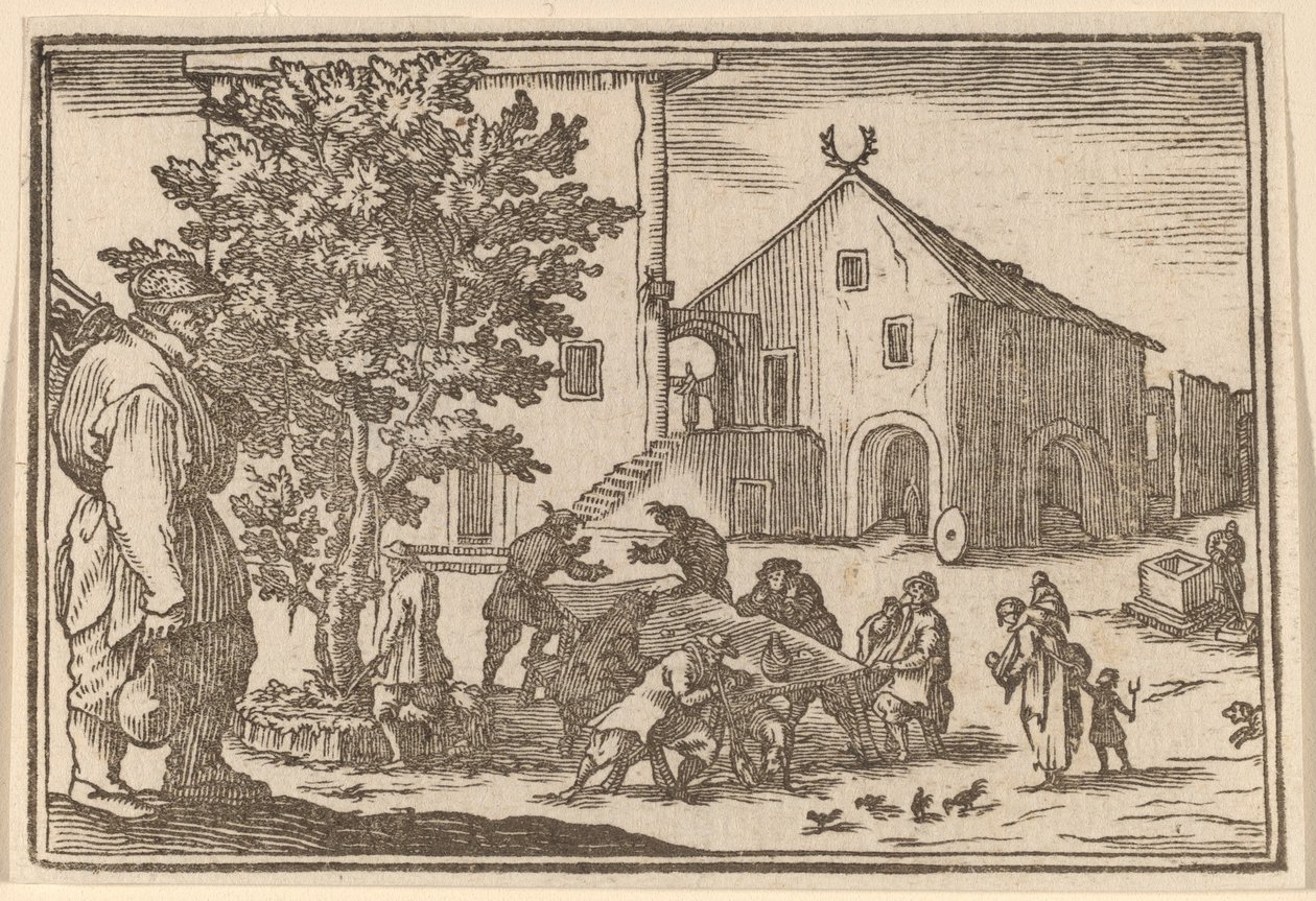 Taverne von Edouard Eckman after Jacques Callot