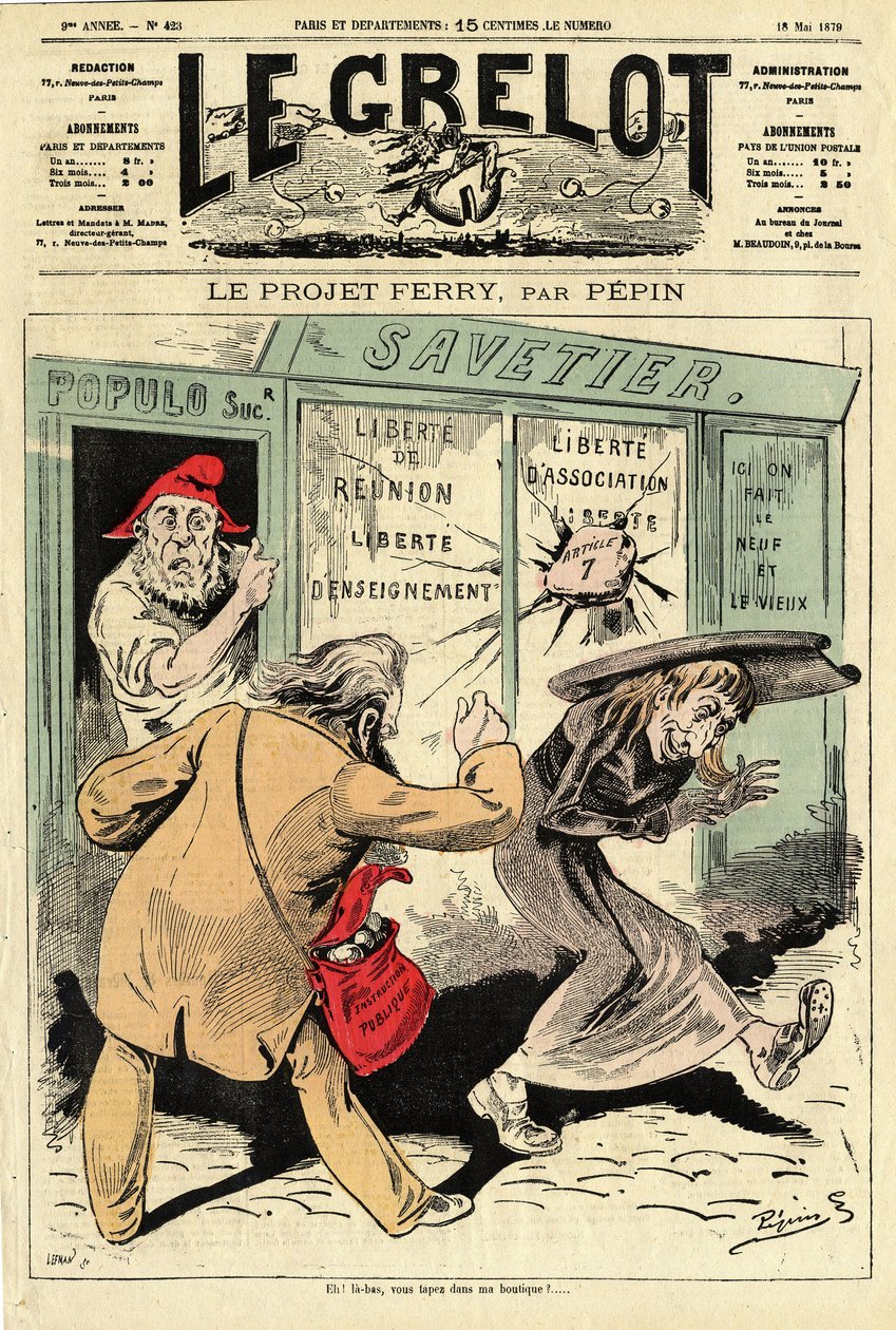 Cover von „Le Grelot“, Nummer 423 von Edouard Guillaumin Pepin
