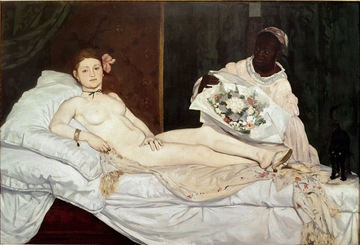 Olympia (Detail) von Édouard Manet