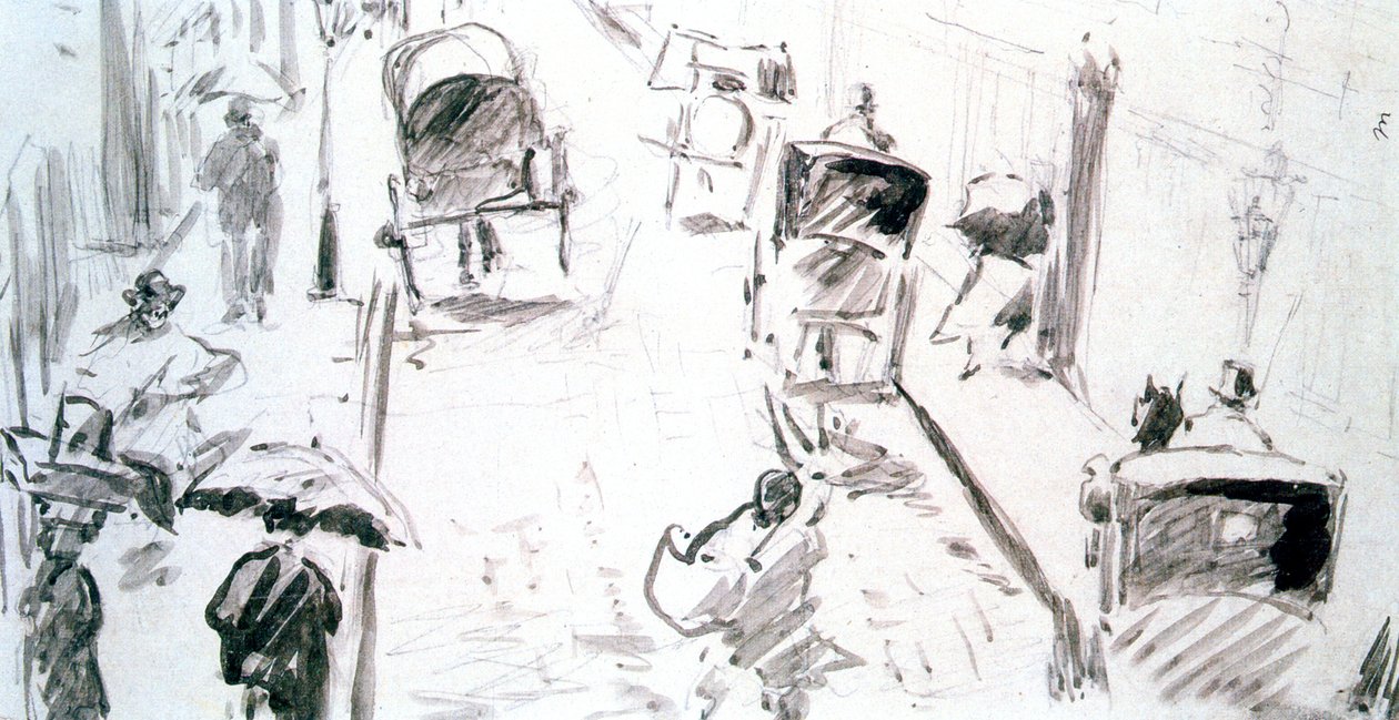 Straßenszene, um 1850-1883 von Édouard Manet