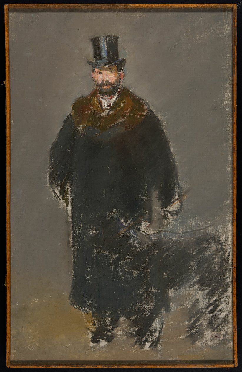 Der Mann mit dem Hund von Édouard Manet
