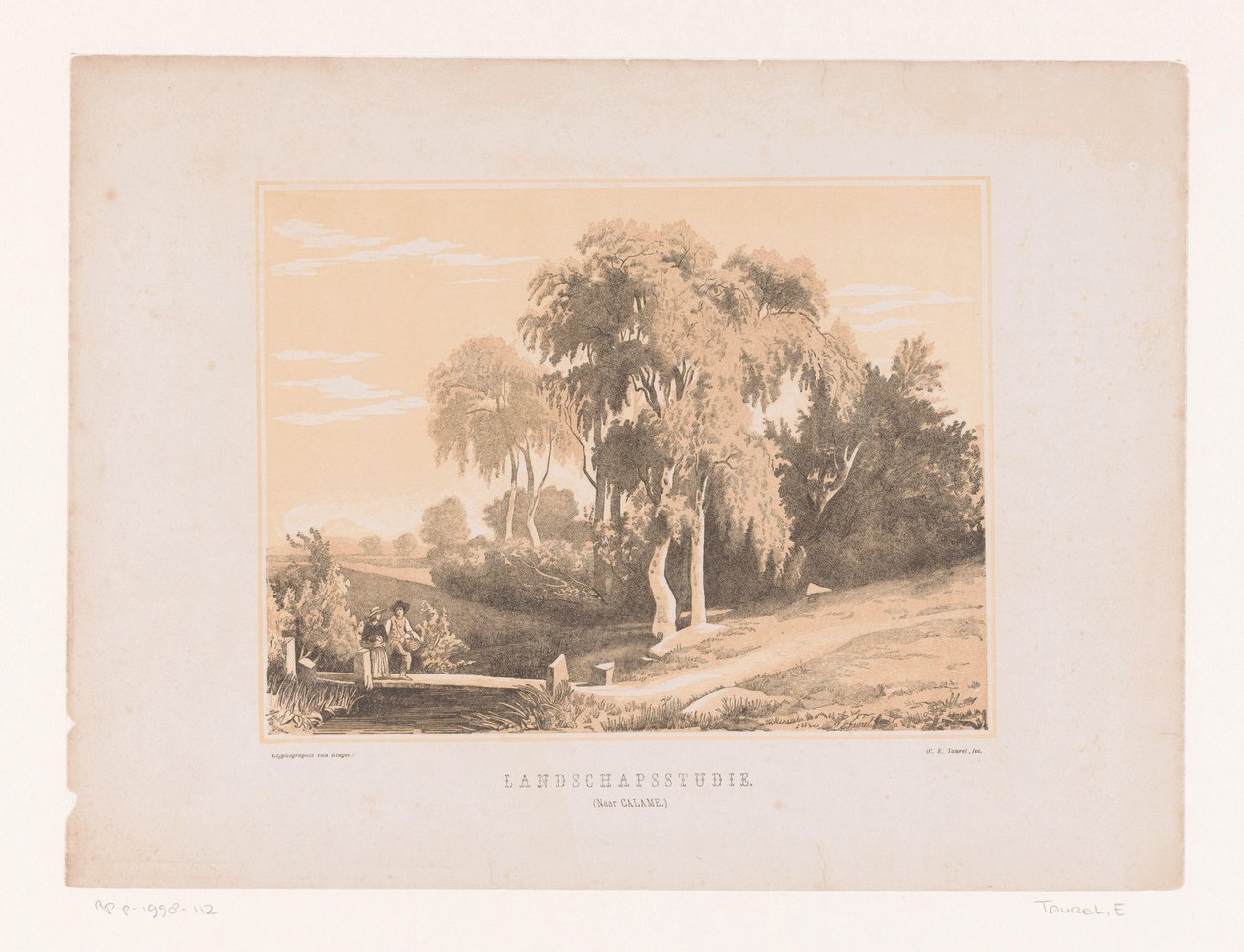 Landschaftsstudie von Edouard Taurel