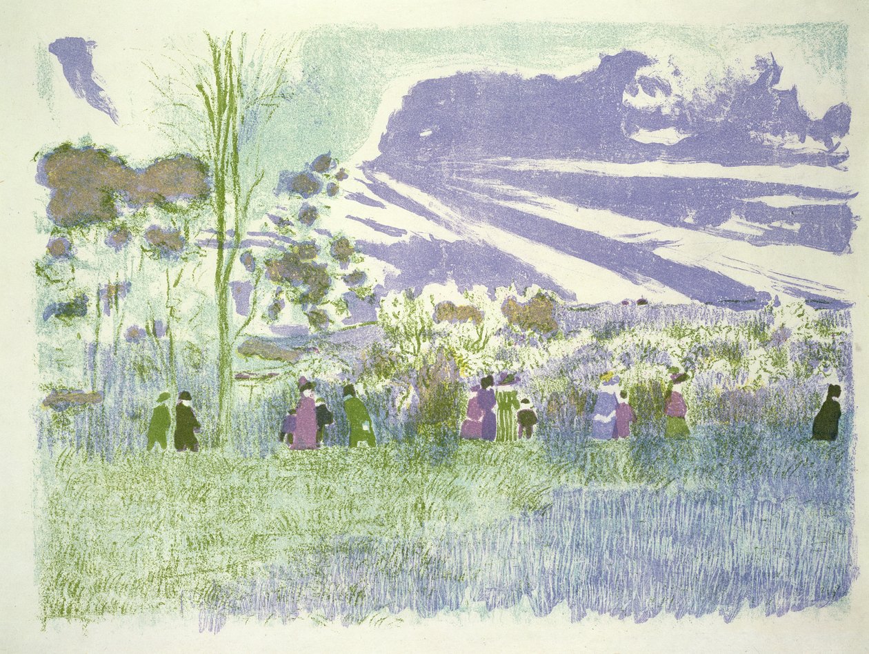 Über die Felder, 1898-99 von Edouard Vuillard