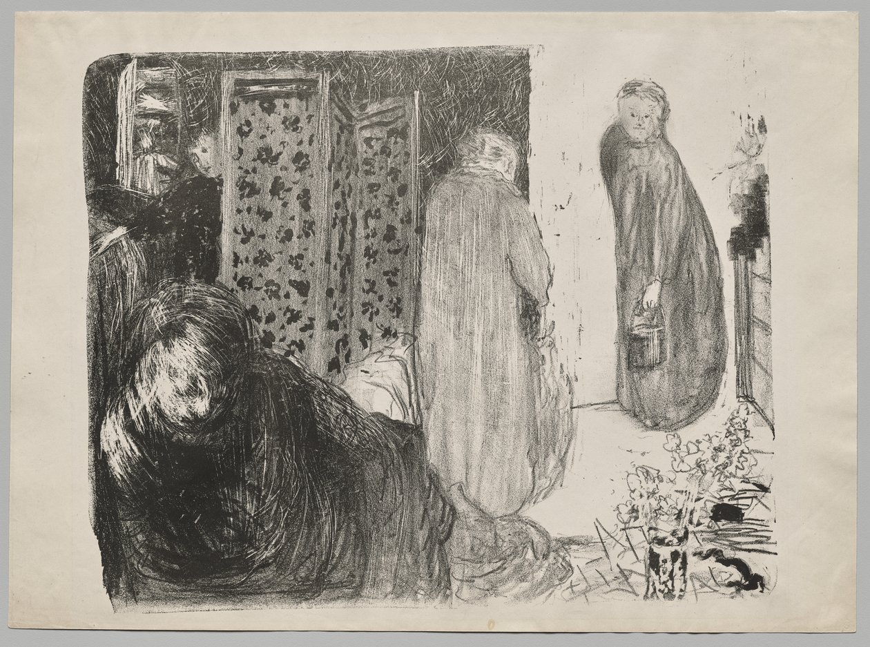 Innenraum mit einem Paravent von Edouard Vuillard