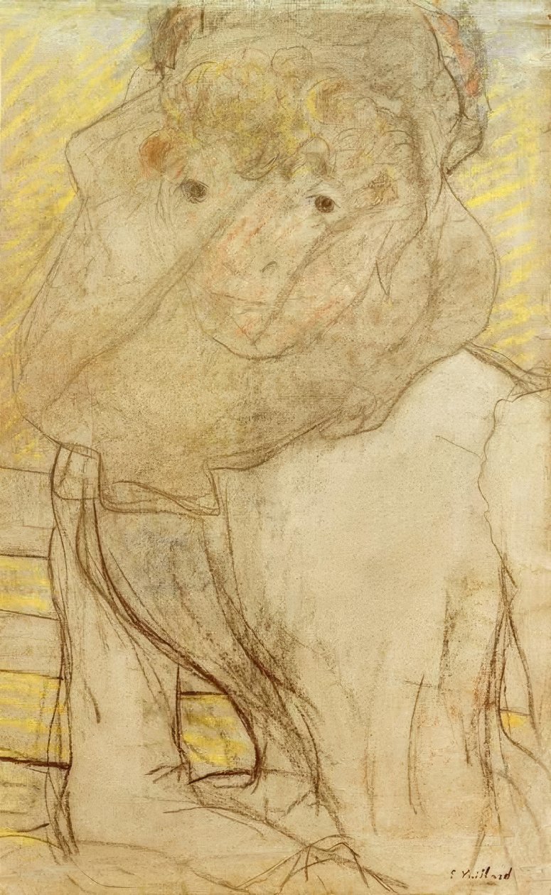 Junge Frau mit Veilchen von Edouard Vuillard