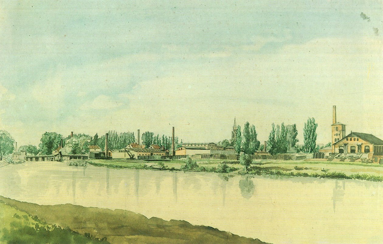 Die Borsigwerke in Moabit von Eduard Gaertner