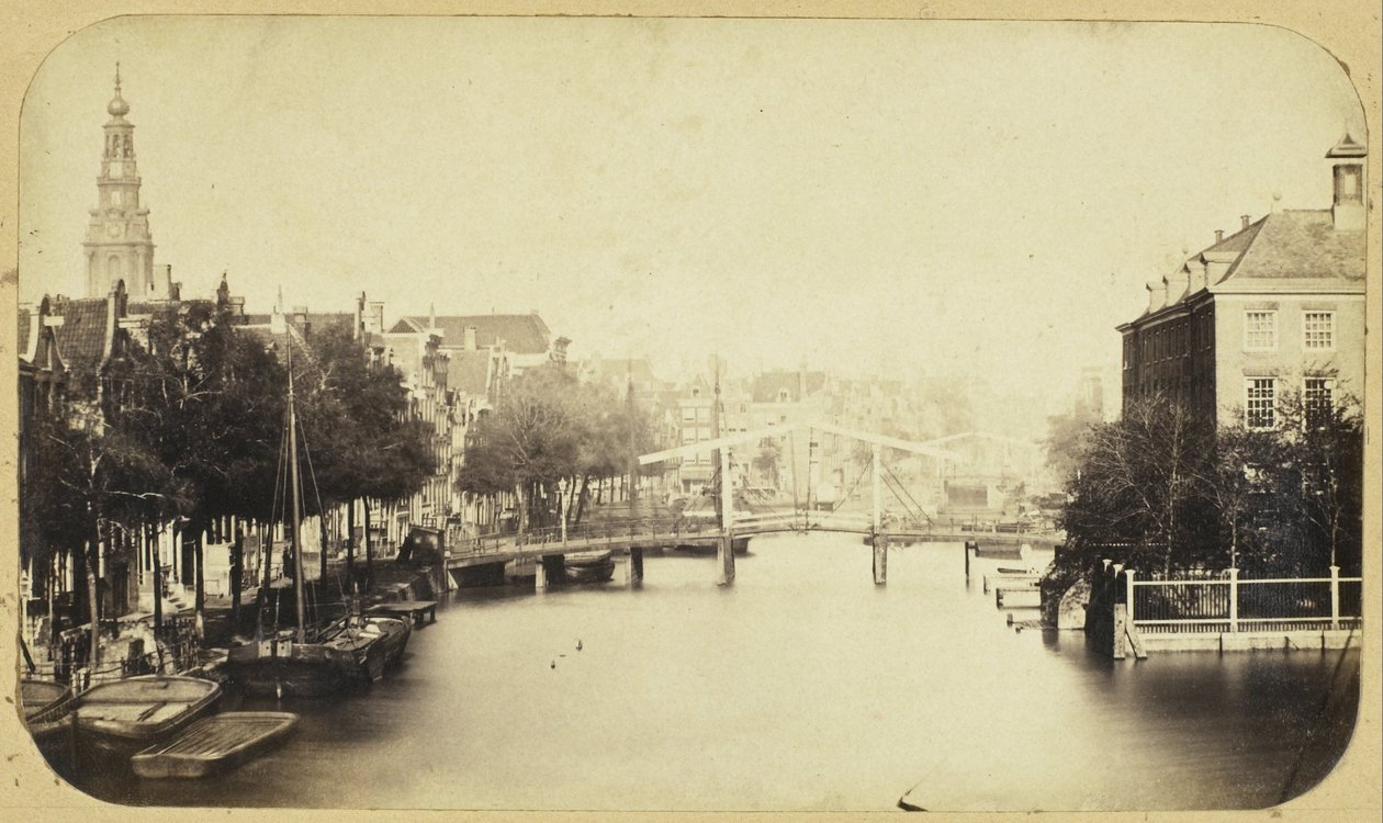 Blick auf die Zwanenburgwal in Amsterdam von Eduard Isaac Asser