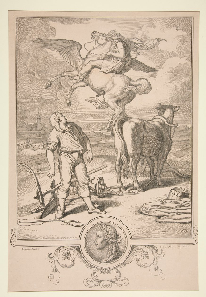 Ohne Titel (Mythologische Szene) von Eduard Kretzschmar