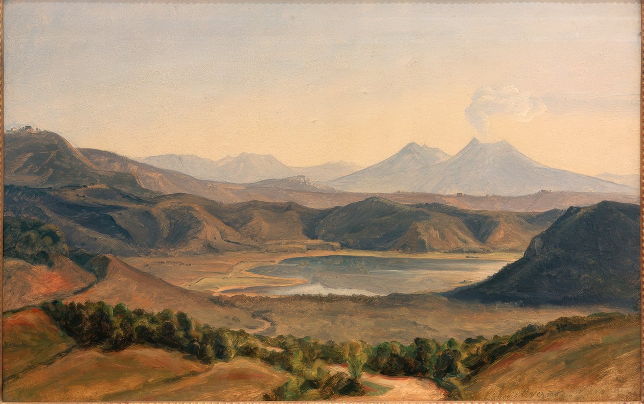 Lago di Averno und Vesuv von Eduard Wilhelm Pose