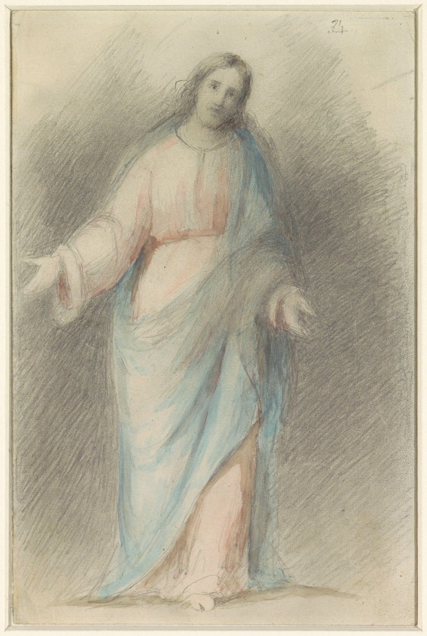 Stehender Christus mit ausgebreiteten Armen von Eduard von Heuss