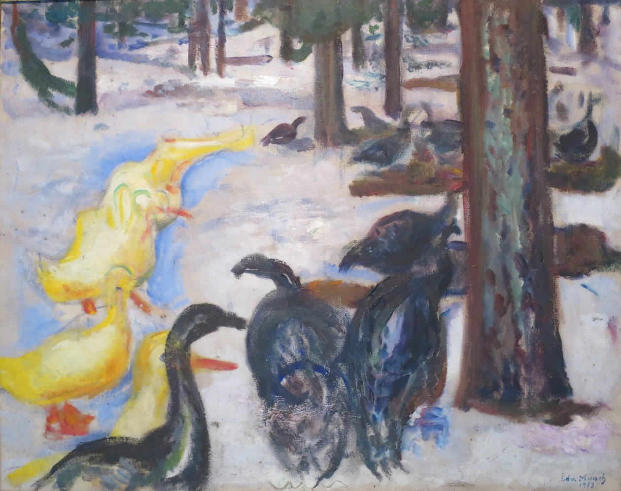 Enten und Truthähne von Edvard Munch