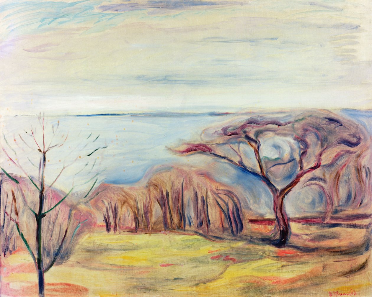Landschaft, 1905 von Edvard Munch