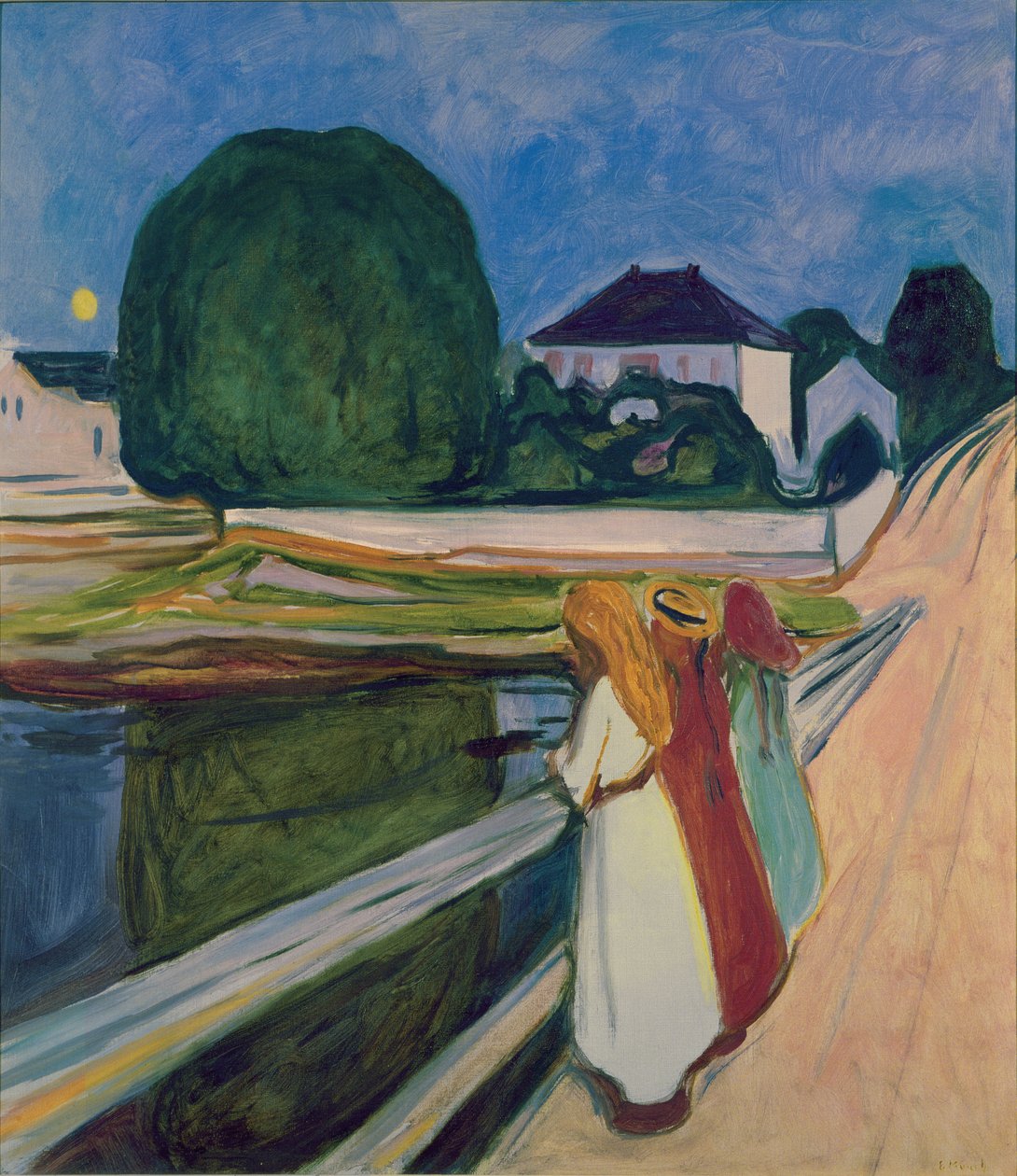 Die Weiße Nacht, 1903 von Edvard Munch