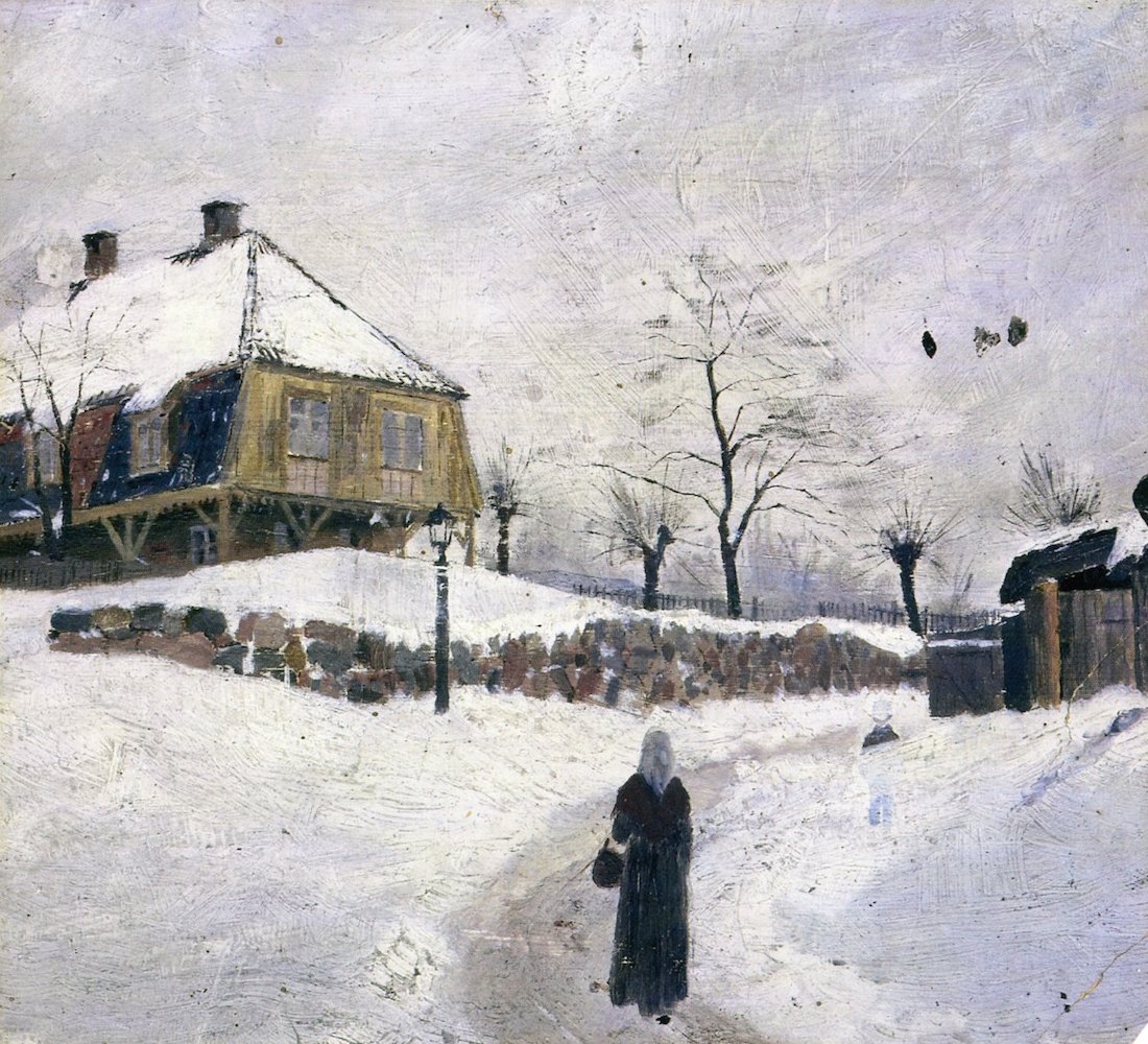Øvre Foss im Winter von Edvard Munch