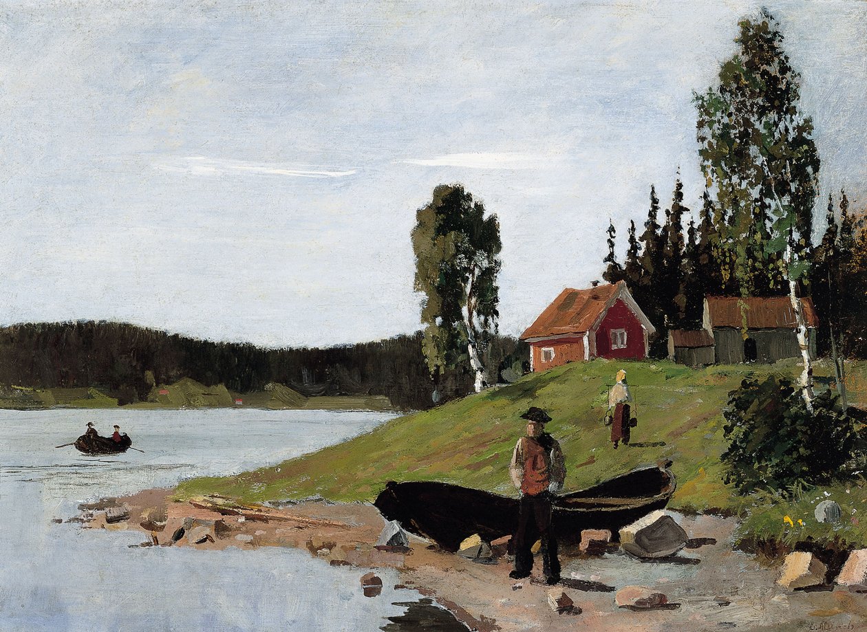Küstenlandschaft, 1881 von Edvard Munch