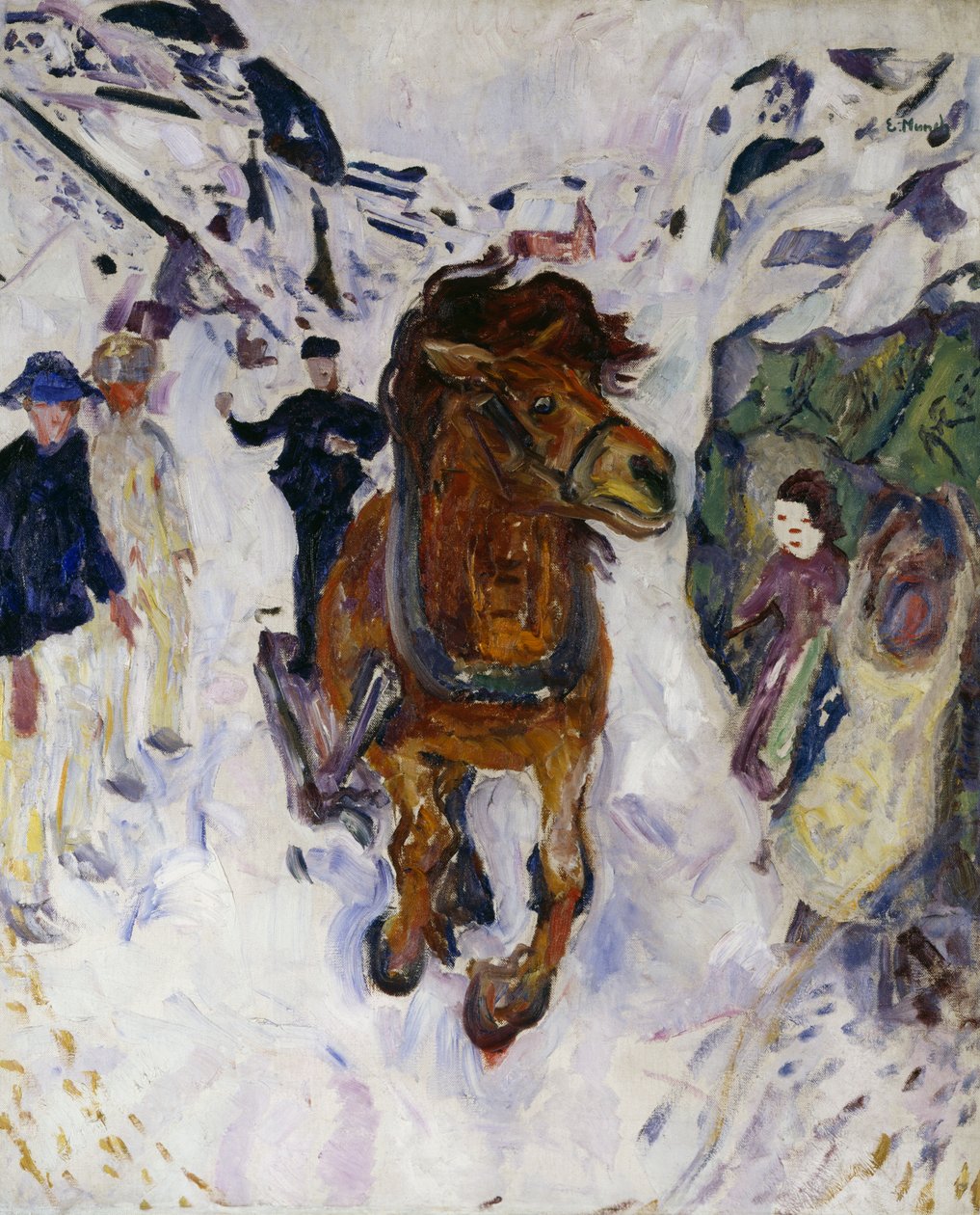 Galoppierendes Pferd von Edvard Munch