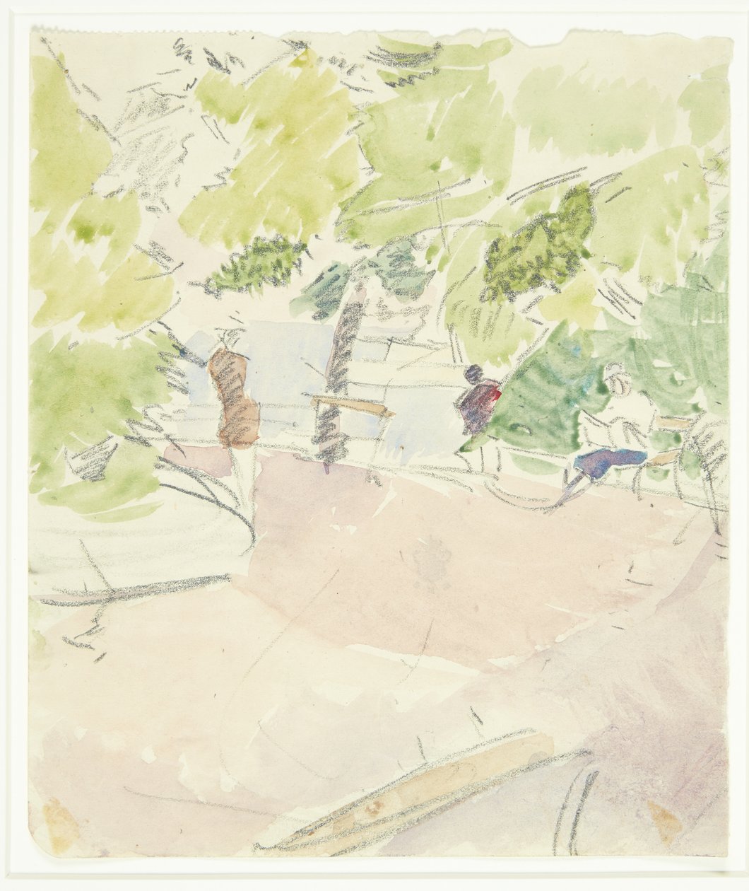 Farbstudie für das Langeliniebild von Edvard Weie
