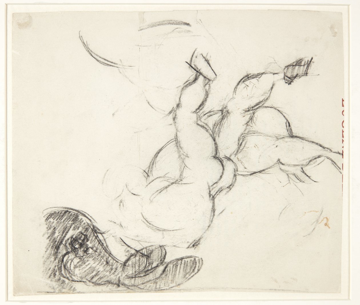 Figurenstudie für das Poseidon-Bild von Edvard Weie