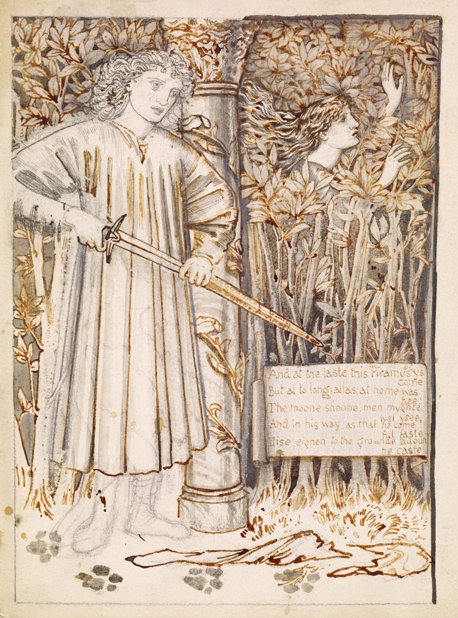 Pyramus und Thisbe von Edward Burne Jones