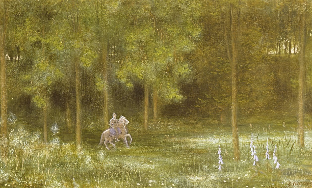 Ritter in einer Landschaft von Edward Clifford