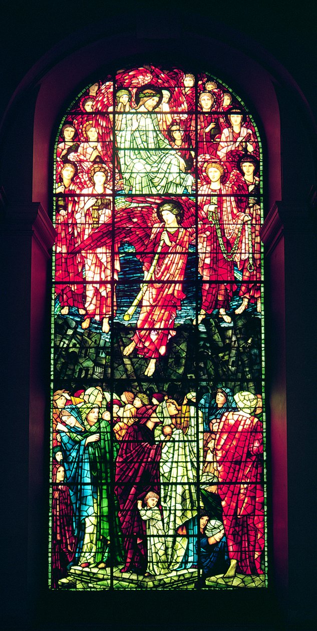 Jüngstes Gericht, Westfenster (Buntglas) von Edward Burne Jones