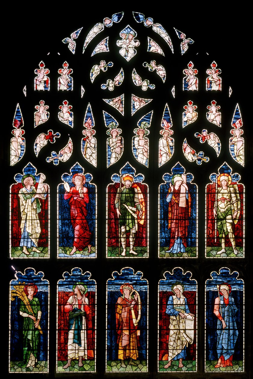 Ashton Under Lyne, Albion Congregational Church, Morris & Co., Edward Burne-Jones, Südliches Querschiff von Edward Burne Jones