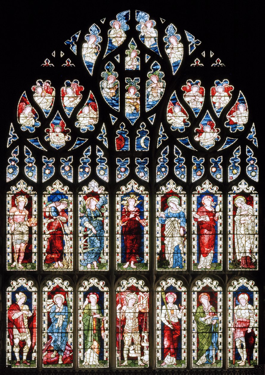 Ashton Under Lyne, Albion Congregational Church, Morris & Co., Edward Burne-Jones, Hoffnung von Edward Burne Jones