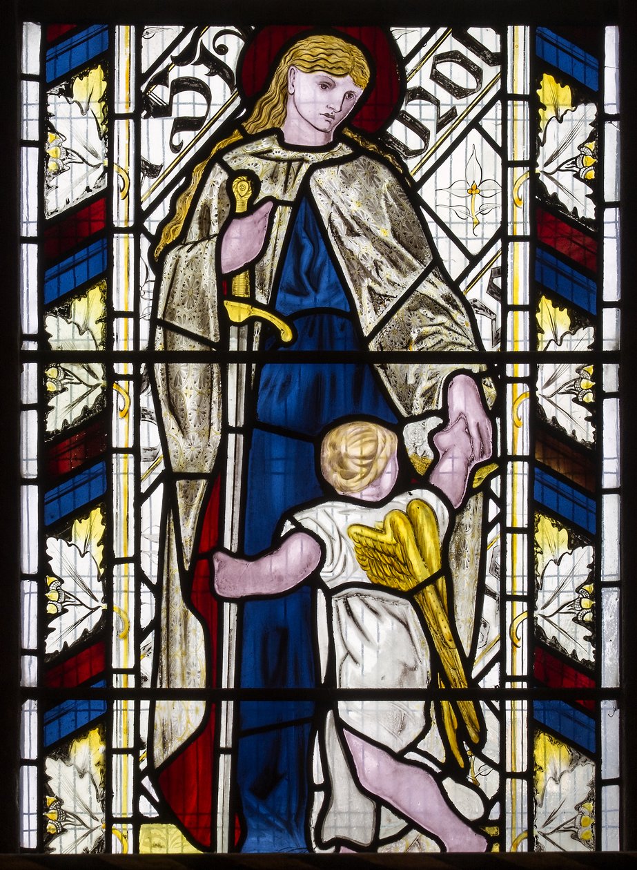 Cambridge, All Saints, Morris Marshall & Faulkner & Co, Edward Burne-Jones, St Dorothy, 1866 von Edward Burne Jones