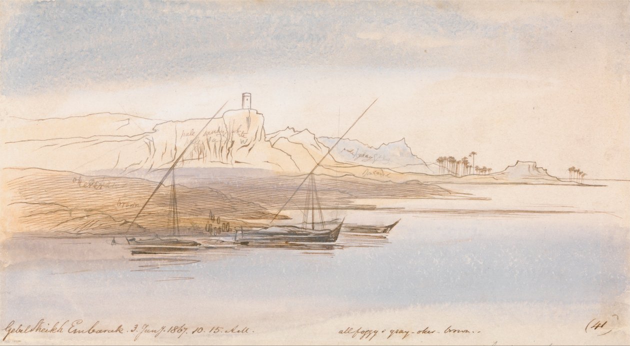 Gebel Sheikh Embarak von Edward Lear