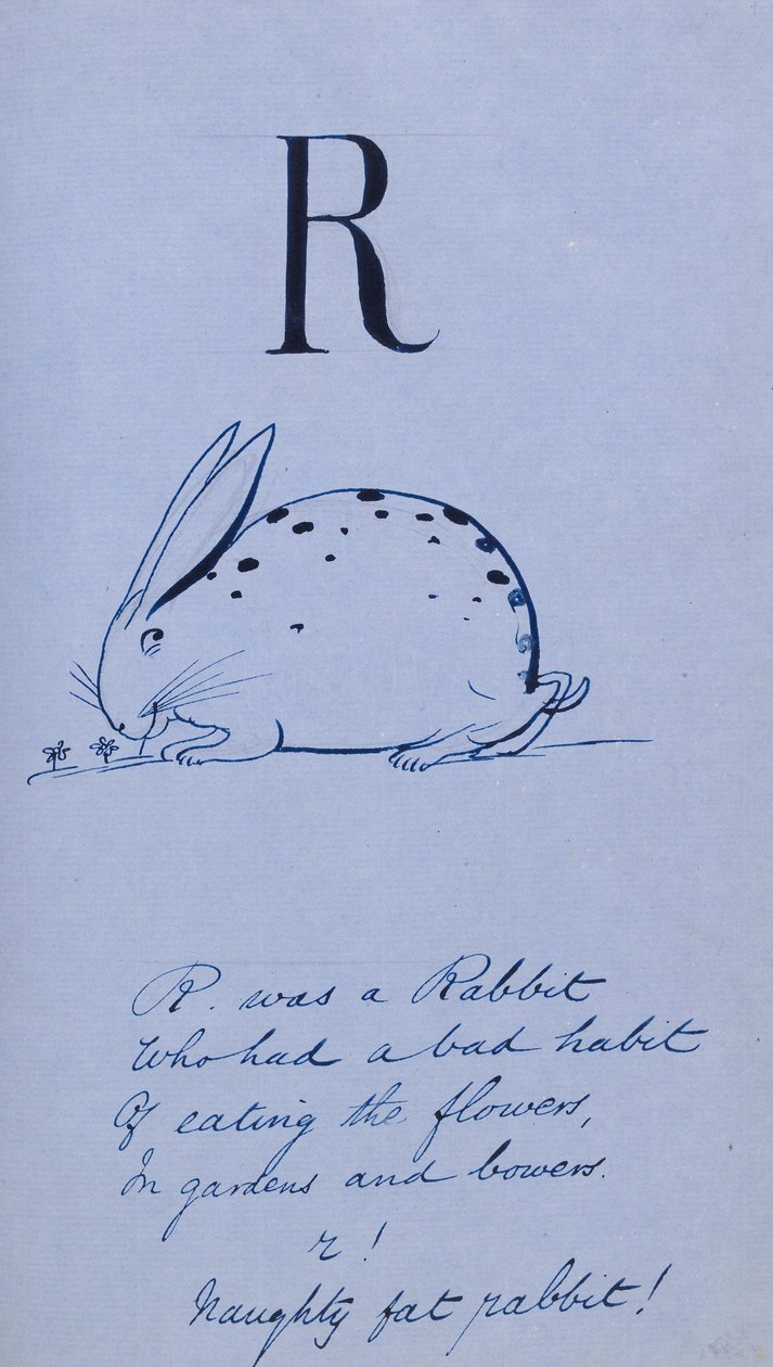 Nonsens-Alphabet - R, 1860 von Edward Lear