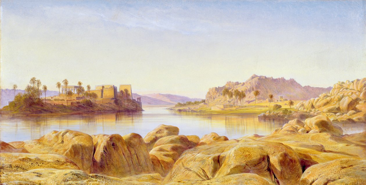 Philae, Ägypten, 1863 von Edward Lear