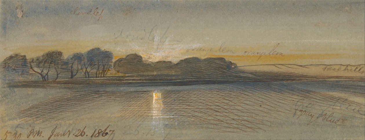 Sonnenuntergang am Nil von Edward Lear