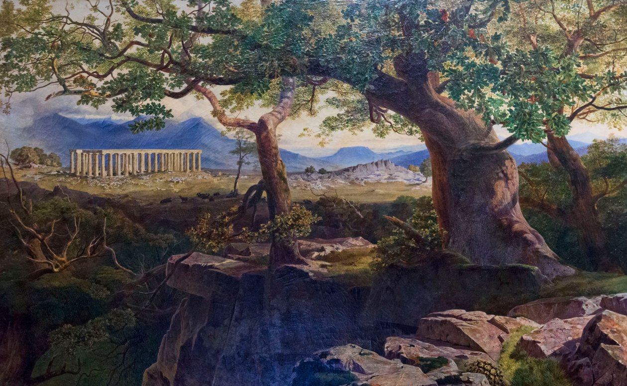 Tempel Apollo in Bassae von Edward Lear
