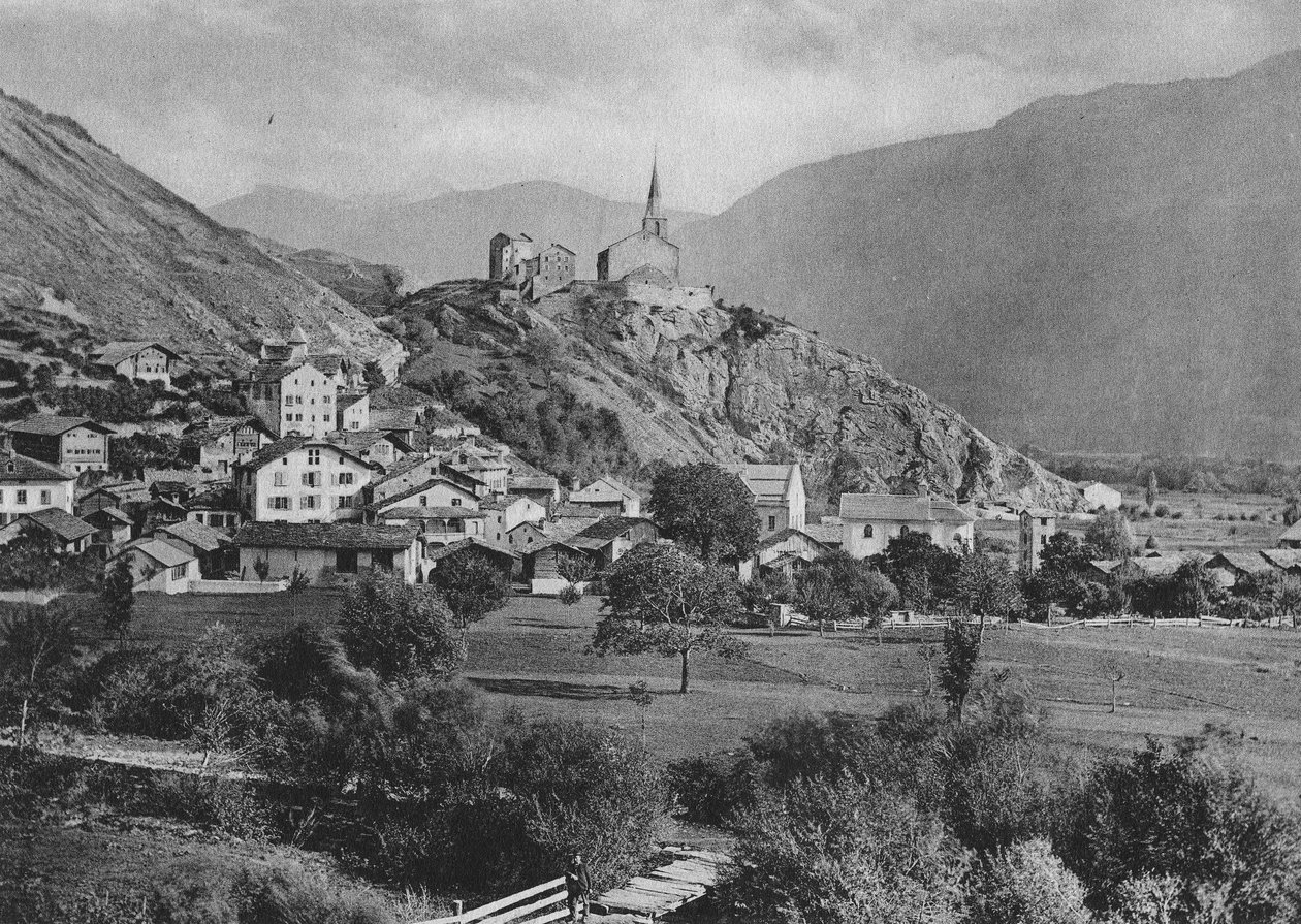Raron im Wallis von Edward Whymper