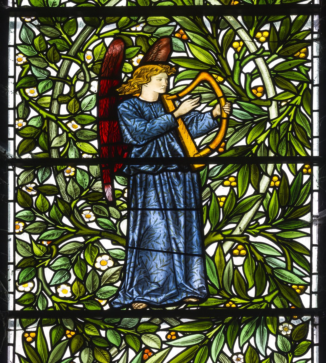 Nun Monkton, St Mary, Musizierender Engel von Edward and Morris Burne Jones