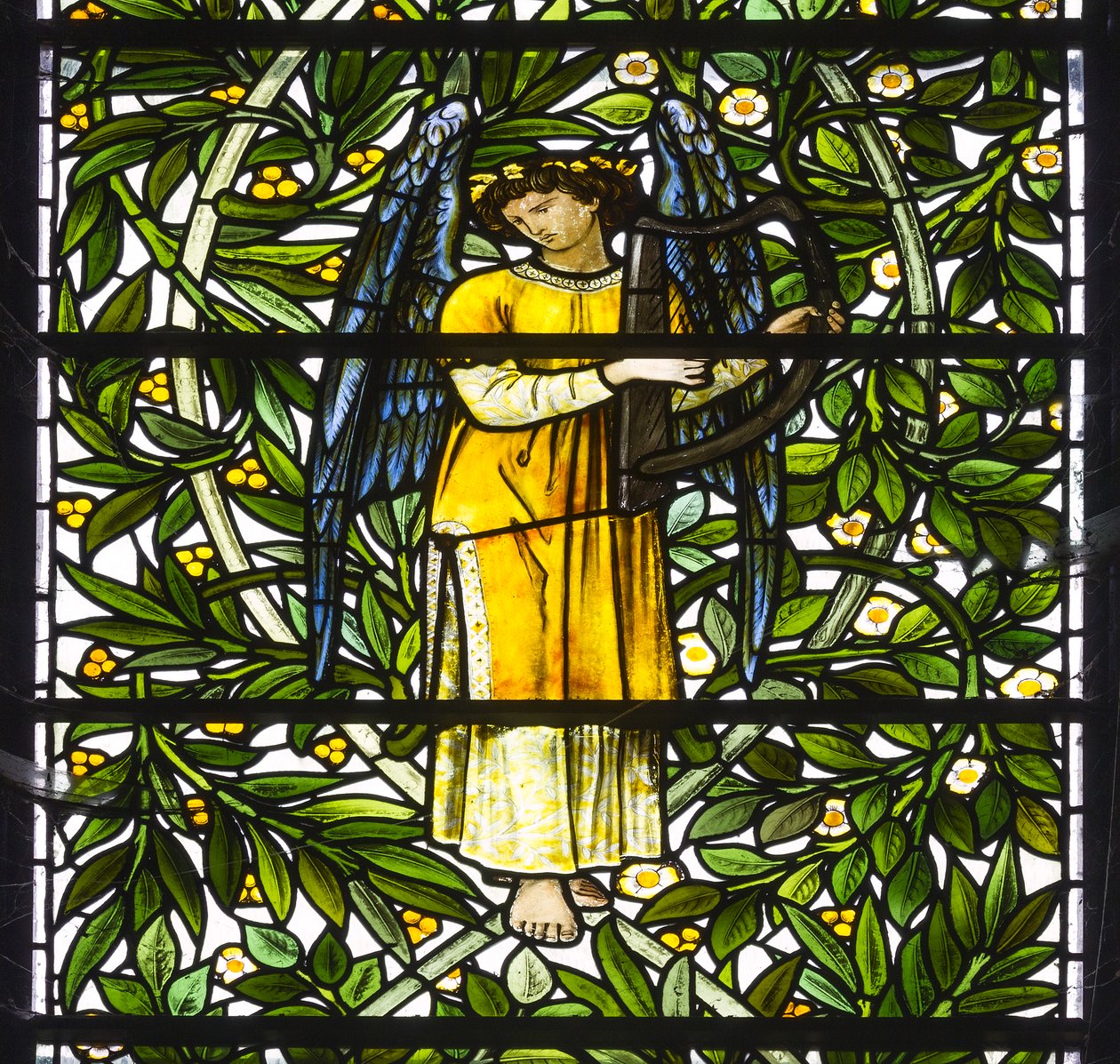 Nun Monkton, St Mary, Musizierender Engel von Edward and Morris Burne Jones