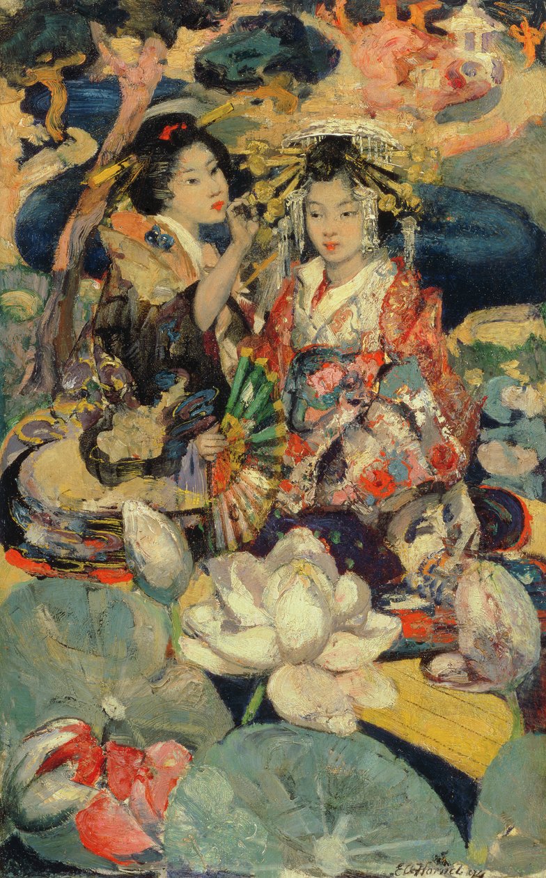 Die Lotusblume von Edward Atkinson Hornel