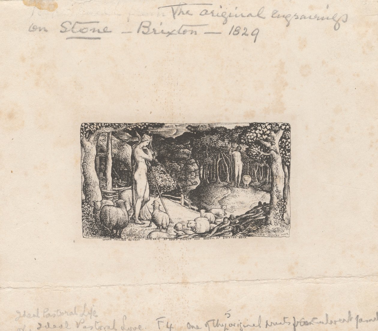 Ideales pastorales Leben von Edward Calvert