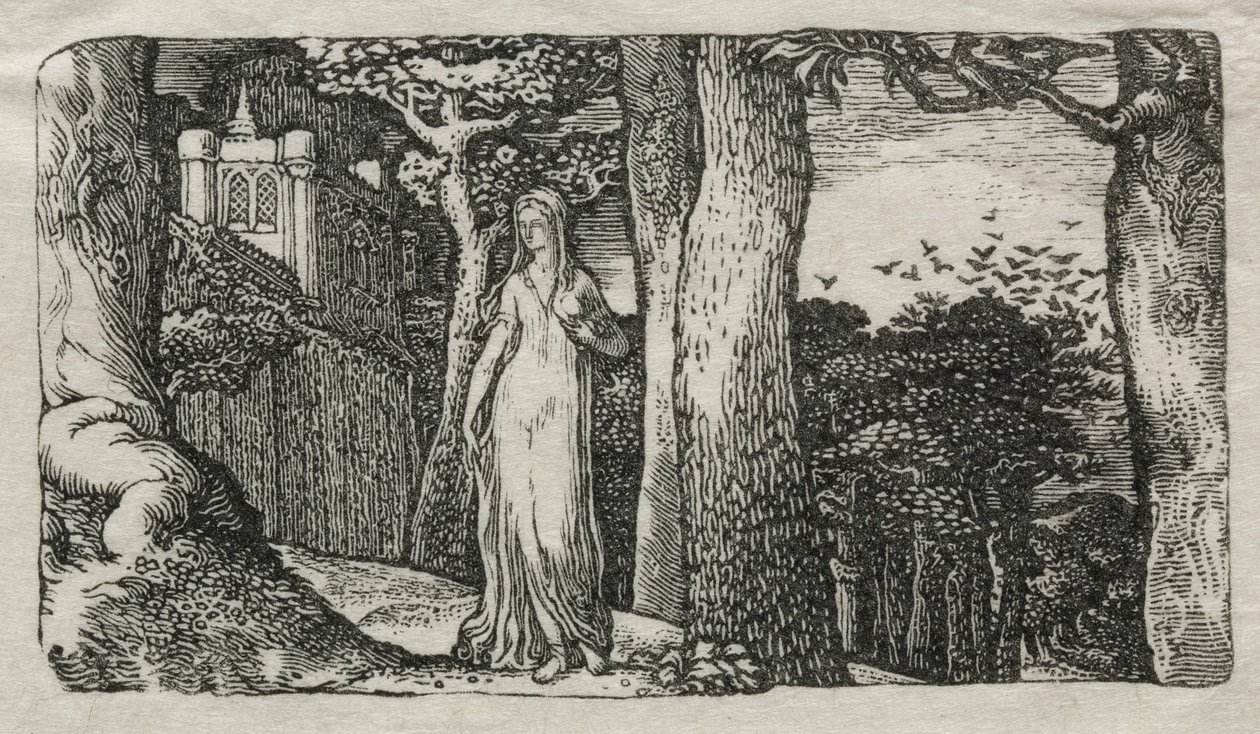 Die Dame und die Türme, 1829 von Edward Calvert