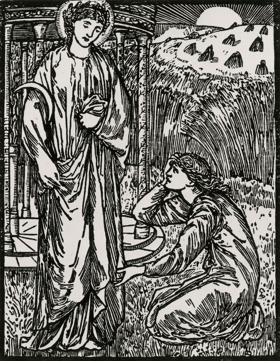 Psyche und Ceres von Edward Coley (after) Burne Jones