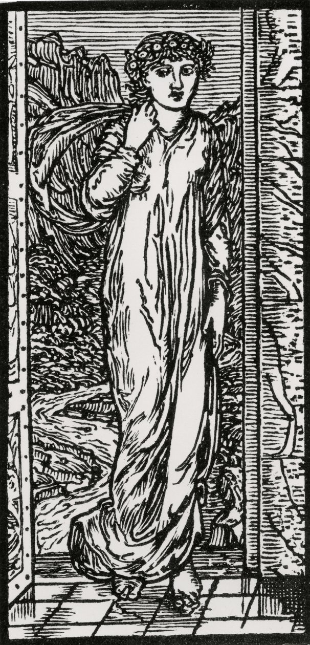 Psyche im Garten von Edward Coley (after) Burne Jones