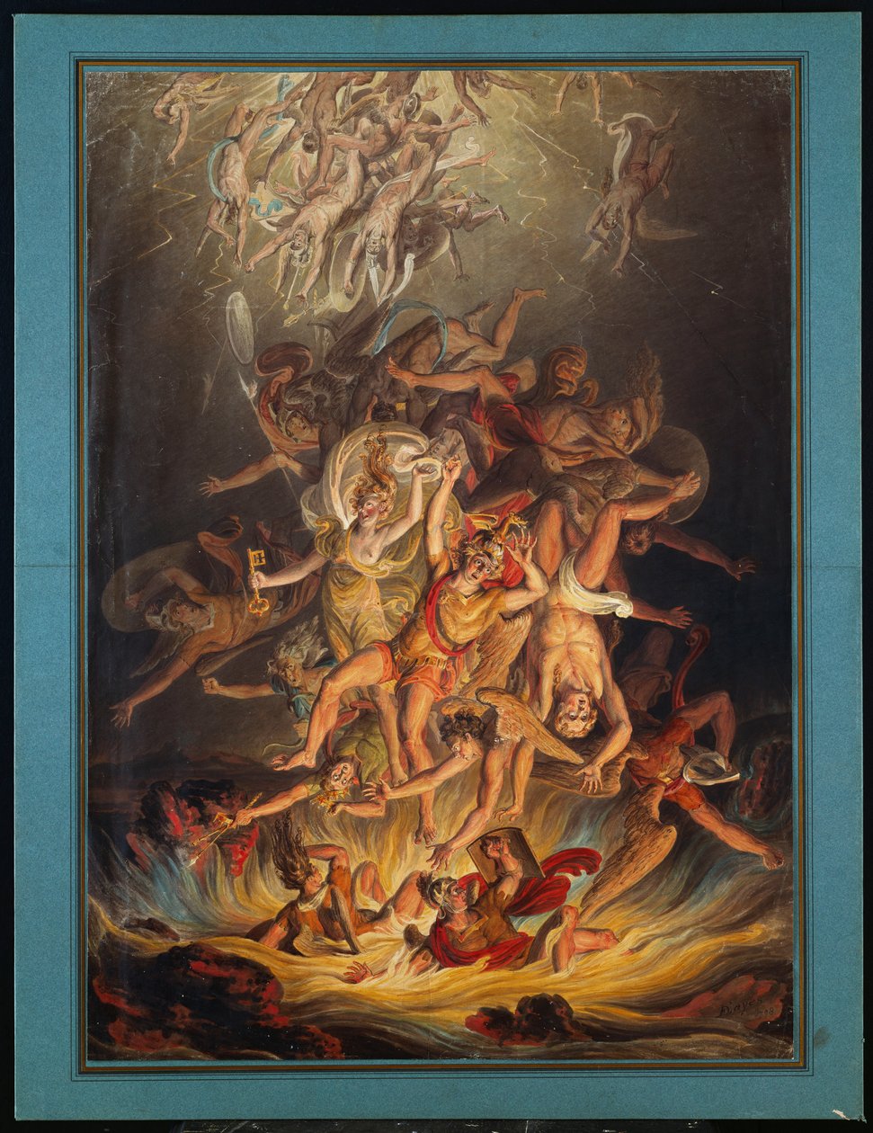 Der Sturz der Engel, 1798 von Edward Dayes