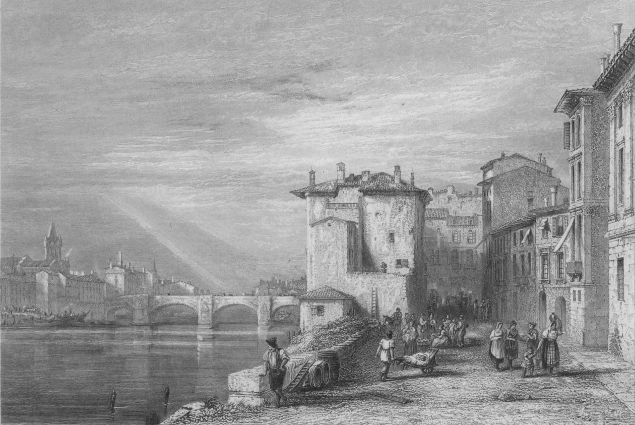 Verona, 1832 von Edward Francis Finden