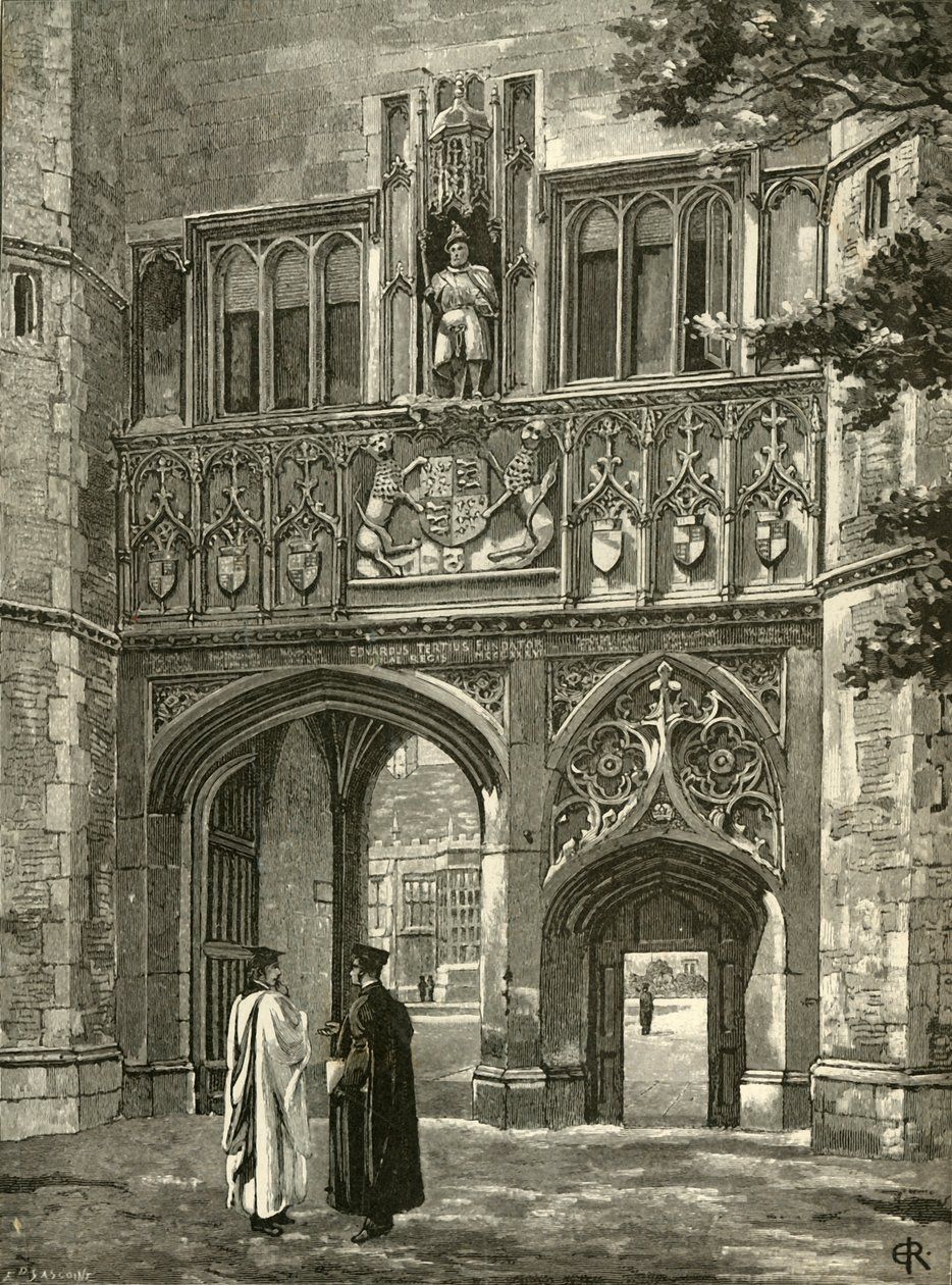 Haupttor, Trinity College, spätes 19. Jahrhundert von Edward Gascoin